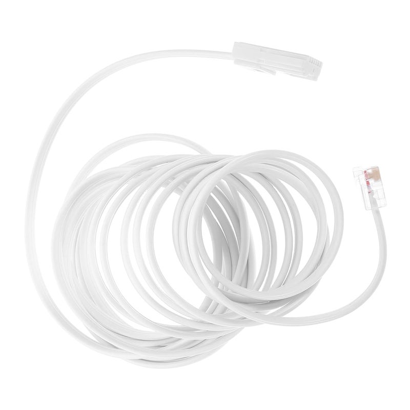 Lurrose 3 Meter British Phone Cord Extension Cable for Landline Modem Fax Easy Install - Image 1